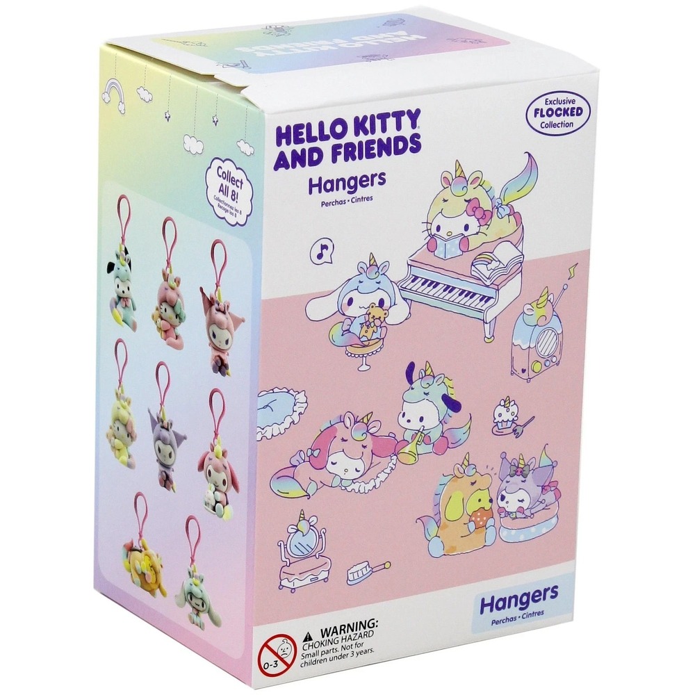 Hello Kitty & Friends Flocked Collection Hangers Pack [1 RANDOM Figure]